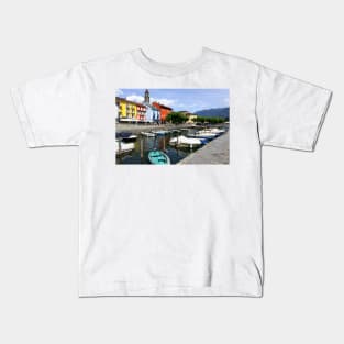 Ascona harbor Kids T-Shirt